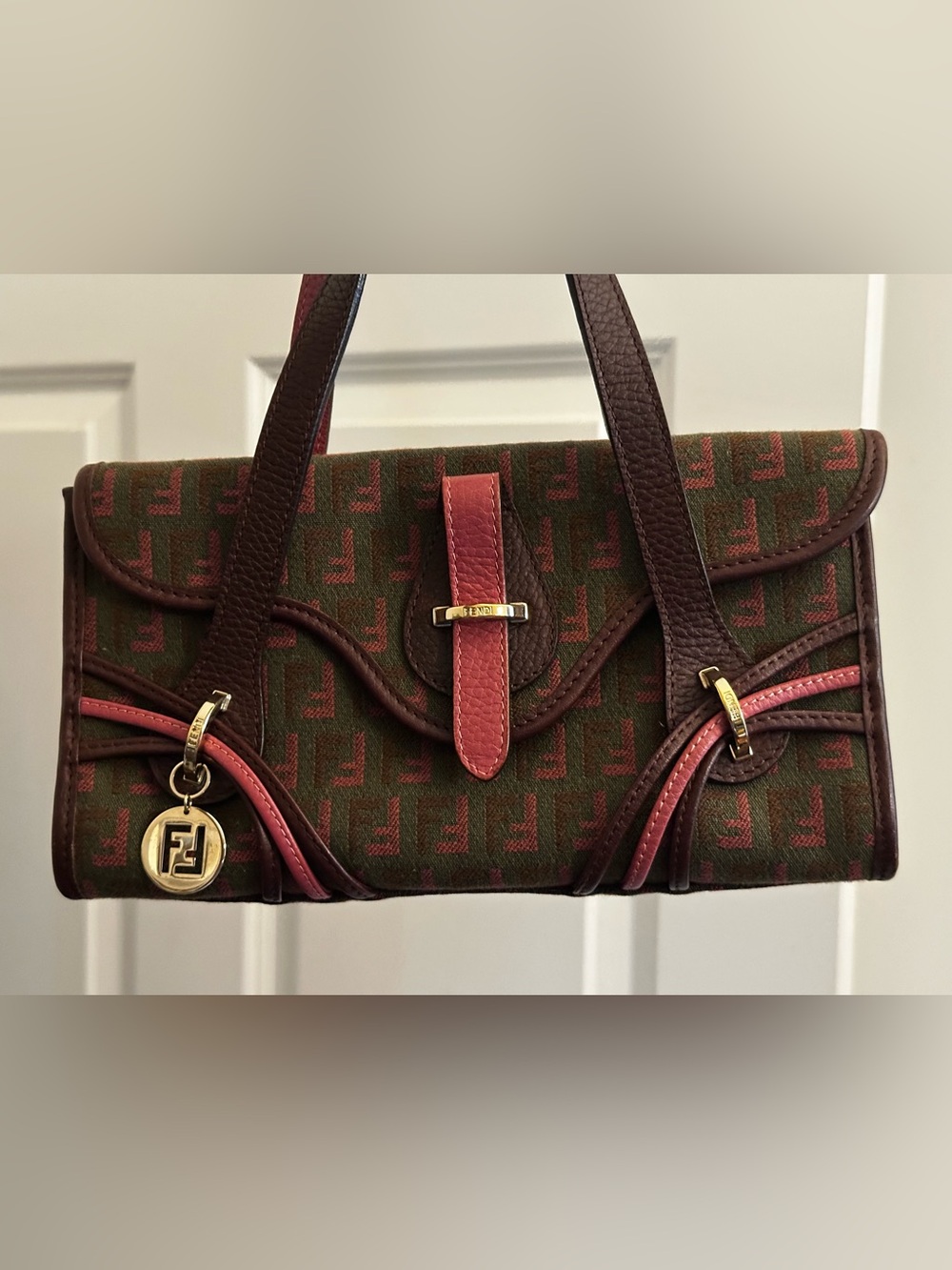 Rare Fendi Zucchino Mini Handbag